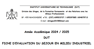 Fiche de notation